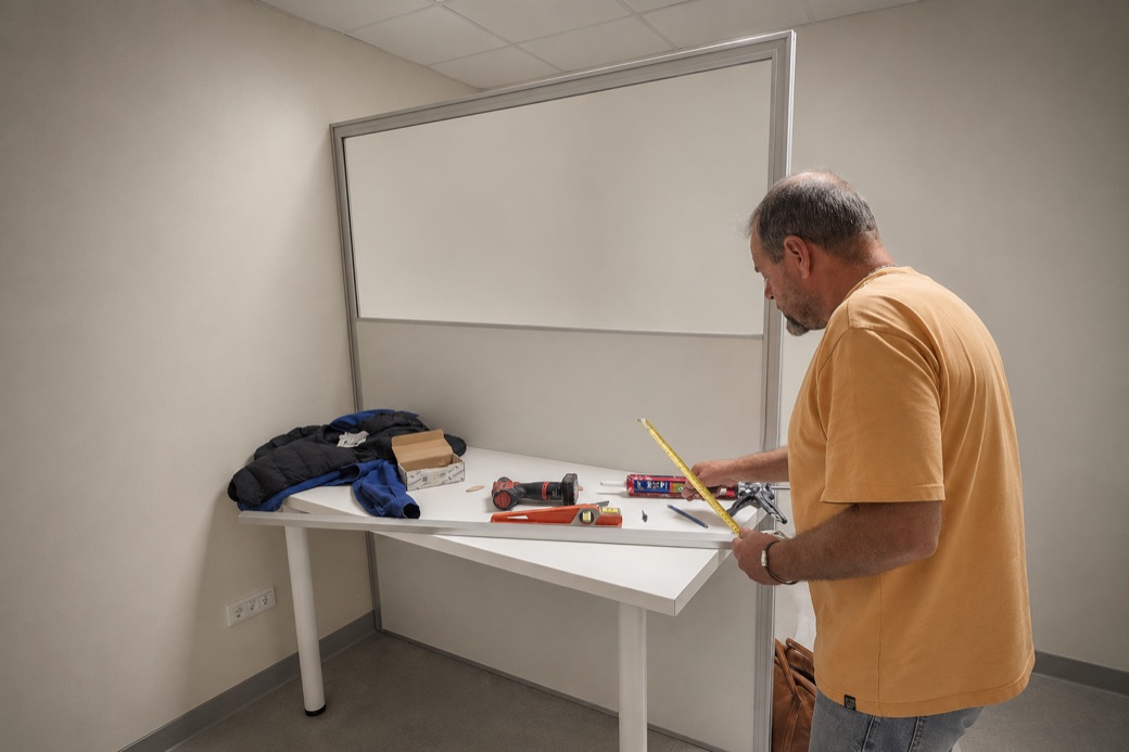 Paravent de radioprotection installé à Marseille